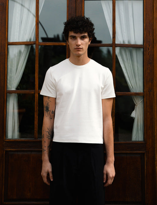 NJfashion Brando Fitted T-Shirt, White