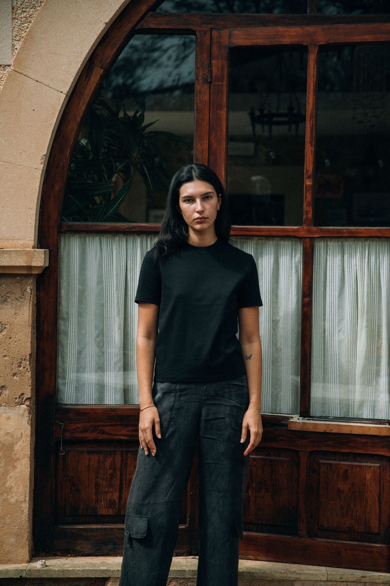 NJfashion Brando Fitted T-Shirt, Black